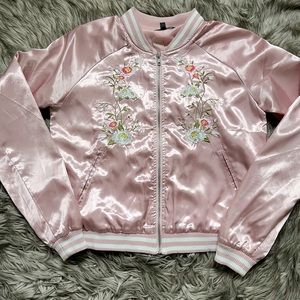Embroidered Pink Member’s Jacket